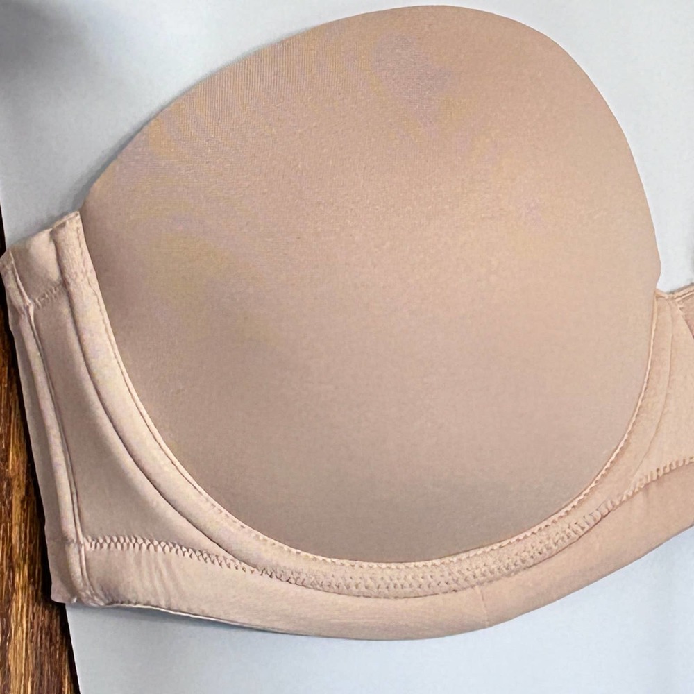 Wacoal 854119 Red Carpet Strapless Underwire Bra 32D Beige - Picture 3 of 6